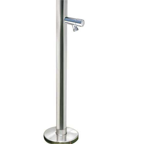 Douche d'extérieur Astralpool 1/2 "1 Jet AISI AISI 304 en acier inoxydable avec lavadon en aluminium