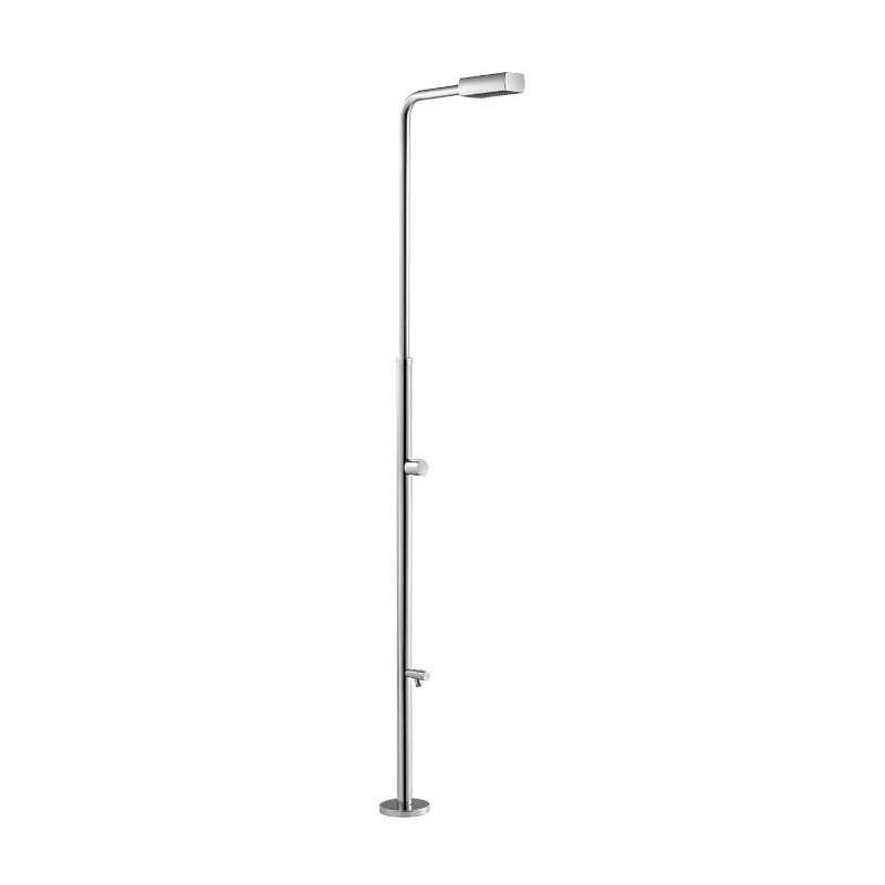 Douche d'extérieur Astralpool 1/2 "1 Jet AISI AISI 304 en acier inoxydable avec lavadon en aluminium