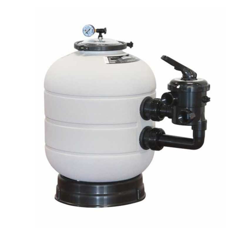 Filtro piscina Millenium lateral 12m3h Ø560mm 1 1/2" + Valvula Selectora Filtro piscina Millenium lateral 12m3h Ø560mm 1 1/2" + Valvula Selectora