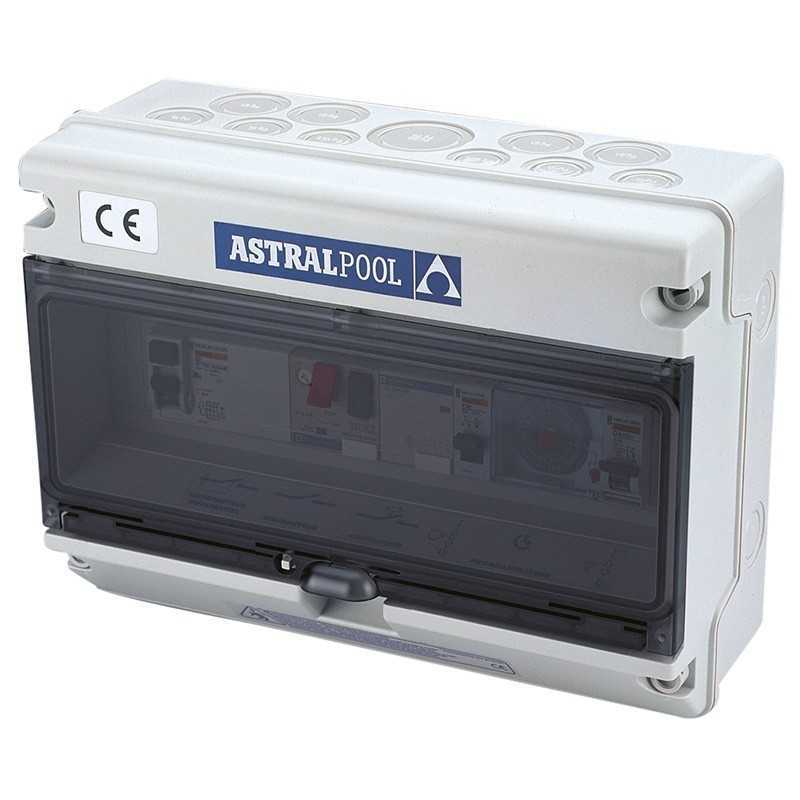 Manoeuvreerkast voor pompbescherming TIPO A en onderlichtbeheersing met monophasisch differentieel