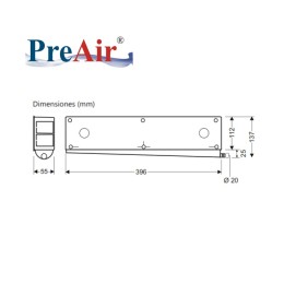 Caja PREAIR II AA con desagüe