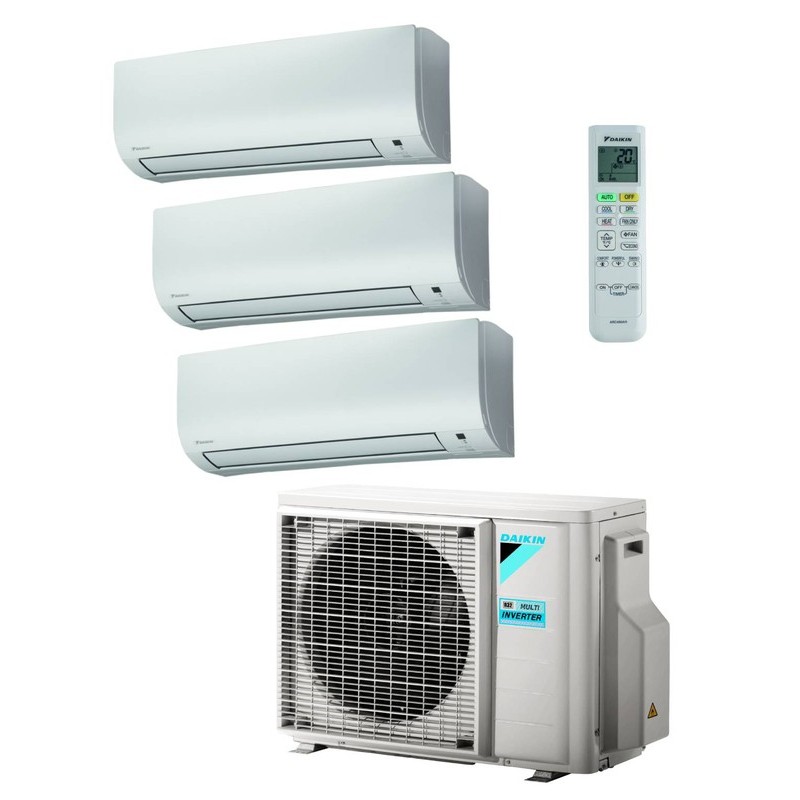 Aire Acondicionado Kit 3x1 Multi Split Daikin Comfora 3MXM52A + 2x FTXP25N + FTXP35N