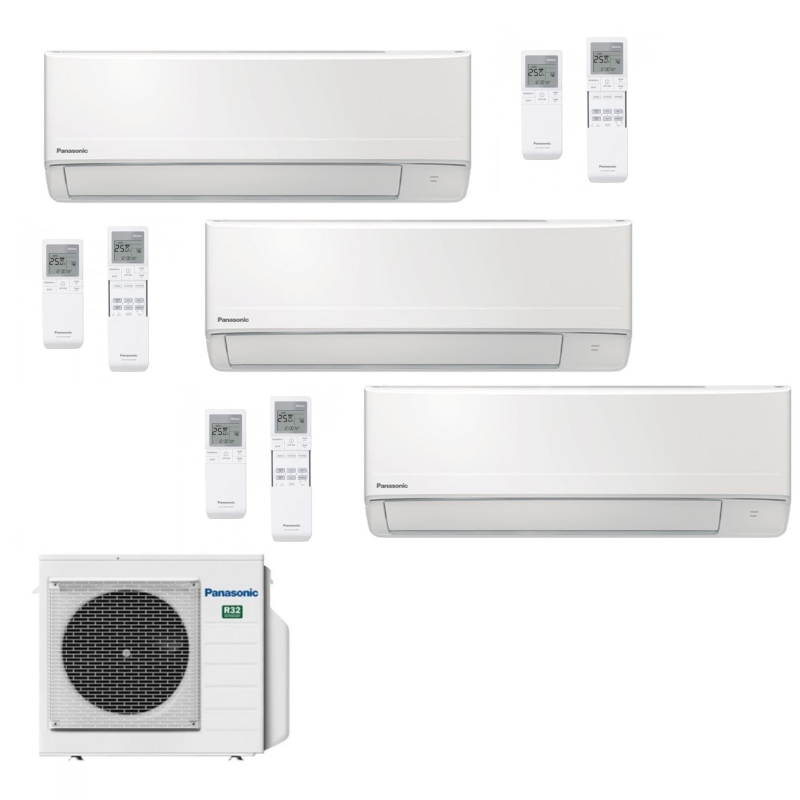 Airconditioning Kit 3x1 Multi Split Panasonic CU-3Q52TBE + 2X CS-TZ25ZKEW + CS-TZ35ZKEW