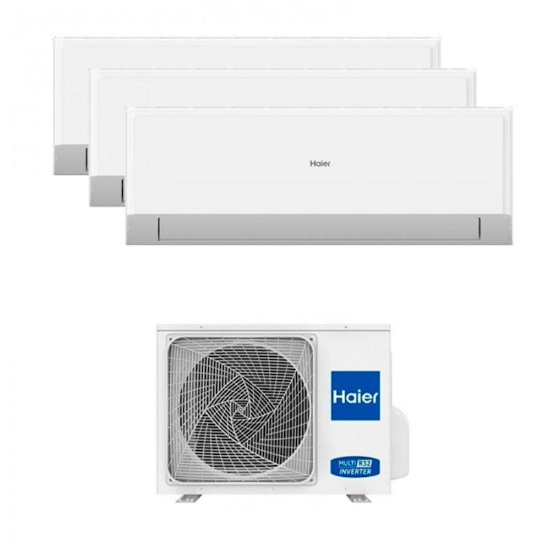 Aire Acondicionado Kit 3x1 Multi Split Haier 3U55S2SR5FA + 3x AS25RBAHRA-3