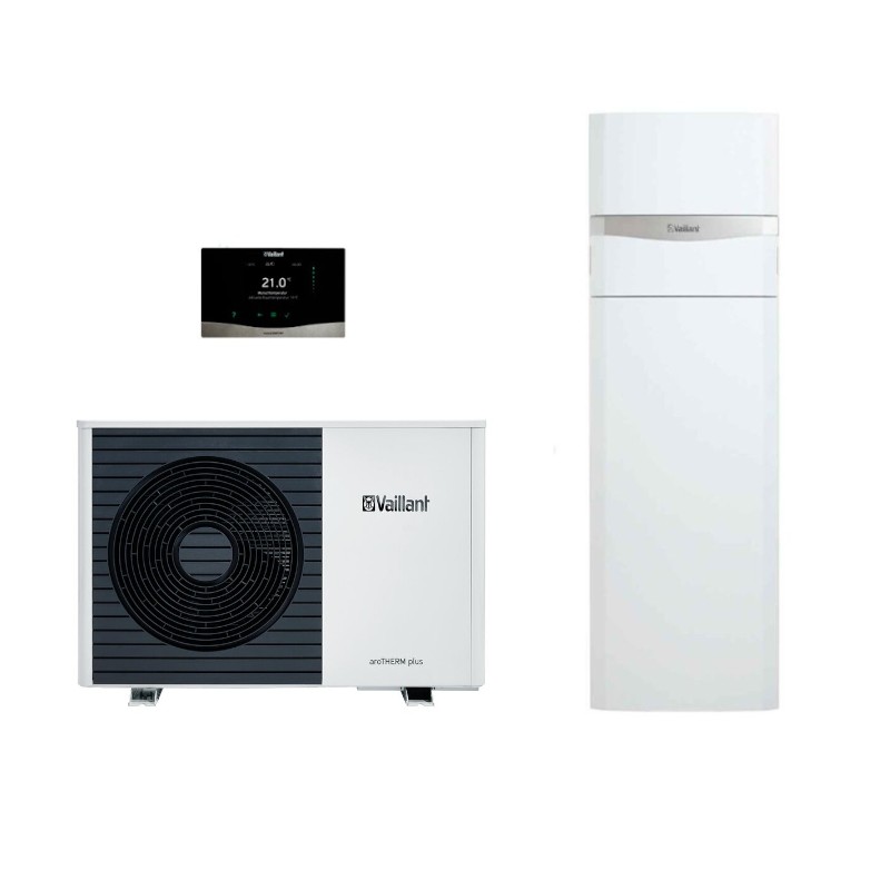 Aerotermia Vaillant aroTHERM plus 4 compacto sensoCOMFORT inalámbrico Bomba de Calor R290 monofásico