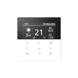 Optionele CZ-RTW1 wandcontroller voor regeling van twee zones.K- en L-serie