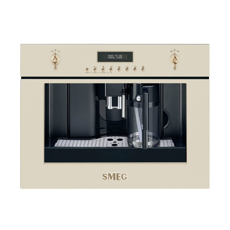 Smeg CMS8451P Cream integrated coffee maker