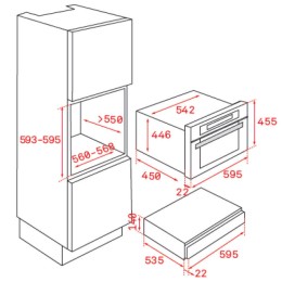 Teka CP 150 GS Plate Warmer Drawer (without front)