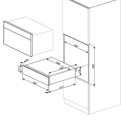 Smeg CPR915P Plate Warmer Drawer