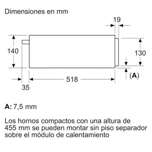 Siemens BI710C1B1 Plate Warmer Drawer