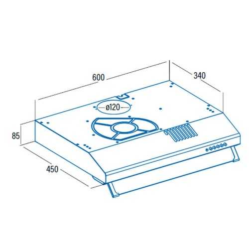 Cata LF2060 X Inox Conventional Hood