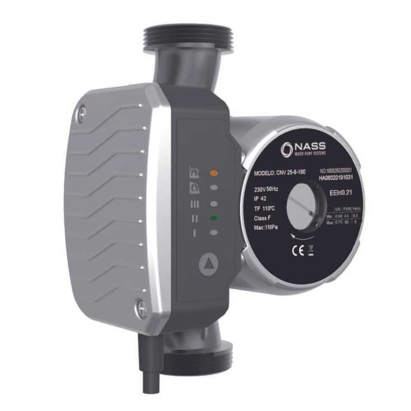 Circulatiepompen voor verwarming Nass 25/10 1x230V, PN10, 180 mm, aansluiting op 1 pijpleiding" Circulatiepompen voor verwarming Nass 25/10 1x230V, PN10, 180 mm, aansluiting op 1 pijpleiding"