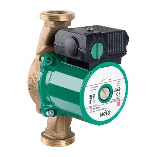 Natte rotorpomp voor SWW Wilo Star-Z 20/4 1x230V, 1,8m3/h 150mm, aansluiting op de pijpleiding 3/4"