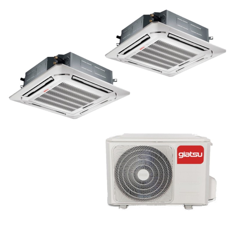 Airconditioning Multi 2x1 Cassette Giatsu GIA-MO4-36IX41B2R32 + 2x GIA-MC6-18ADM2R32