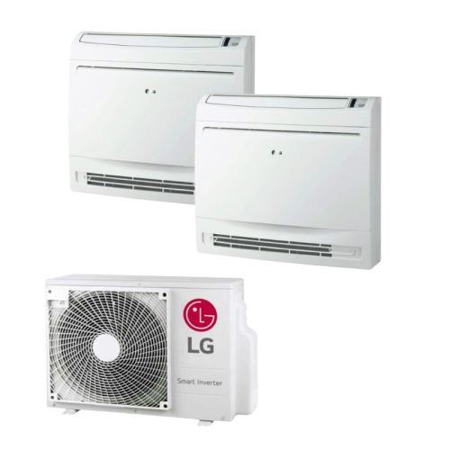 Airconditioning Multi Split 2x1 LG Vloerconsole MU2R17.U13 + 2X UQ09F.NA0