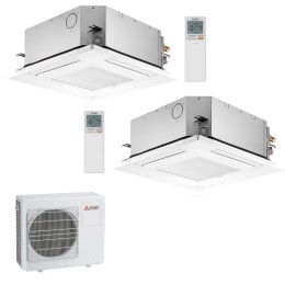 Air conditioning Multi Split 2x1 cassette Mitsubishi Electric MXZ-2F53VF + 2X SLZ-M25FA