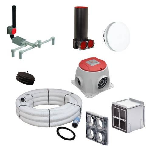 Zehnder ComfoFan Silent Kit for 4 Húmedos with RFZ Control 425m3/h