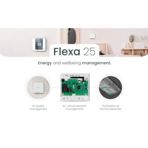 Pack Airzone Flexa 25 Hub - System Central + AIRQ BOX + AIRQ SENSOR + 2 CABLE Bus 15m