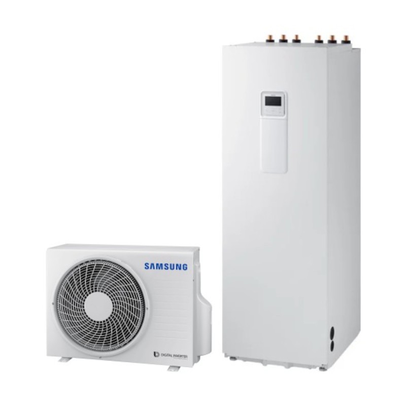 Aerotermia Samsung EHS Mono Standard AE080RXYDGG / UE + AE200DNWMPK / UE Pompe à chaleur R32 triphasé
