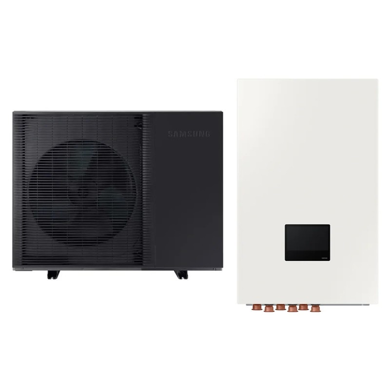 Aerotermia Samsung EHS Mono R290 AE080CXYDEK / EU + AE160DNYMPK / EU Wärmepumpe Wandmontierten