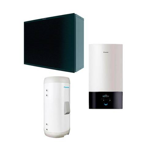 Aerotermia Daikin Altherma 4 SKBX1430AW Wandbildentwurf Pumpe Hitze R290 mit Akku Ekhws300D3v3