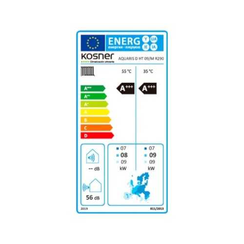 Aerotermia Bomba Calor Monobloc Kosner Aquaris D HT 09 R-290
