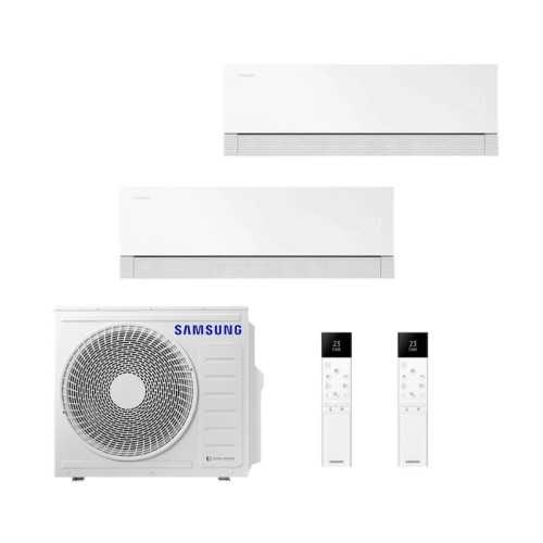 Aire Acondicionado Multi Split 2x1 Samsung AJ068TXJ3KG + AR70H09C1AWNEU+ AR70H18C1AWNEU WindFree Premiere