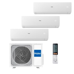 Multi Split 3x1 Haier 3U70S2SR5FA + AS25SBBHRA-MW Air Conditioning Flexis S White