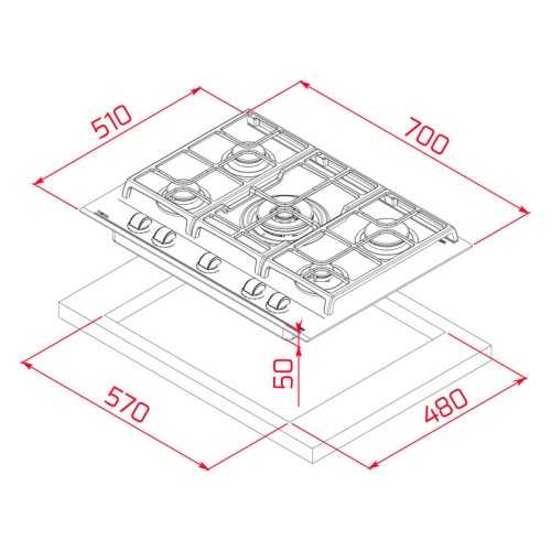 Gas glass plate Teka GZC75330XBA But (NAT)