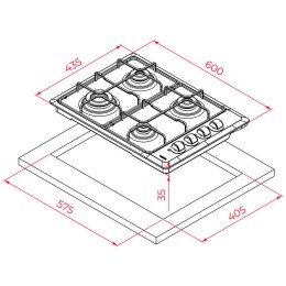 Steel plate Teka HLX540KLA IX BUT