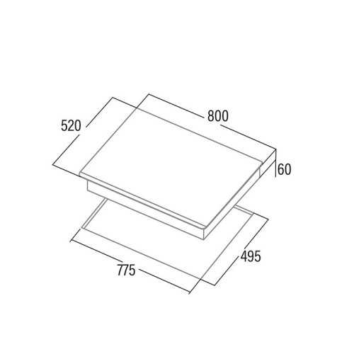 Induction plate Cata Insb8021bk