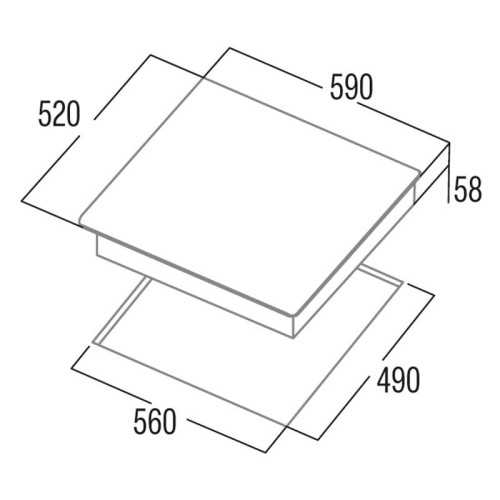 Induction plate Cata Ib6303e2bk
