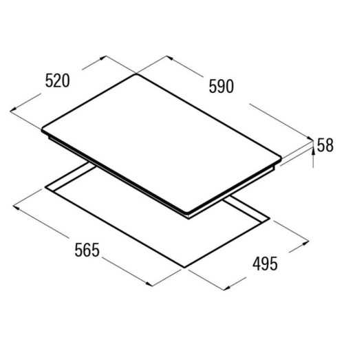 Placa Induccion Cata IB6403E2 BK